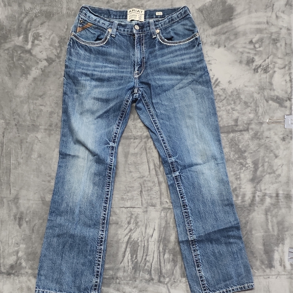 Ariat Men's Relaxed M4 Bootcut Jeans in Classic Blue sz 34